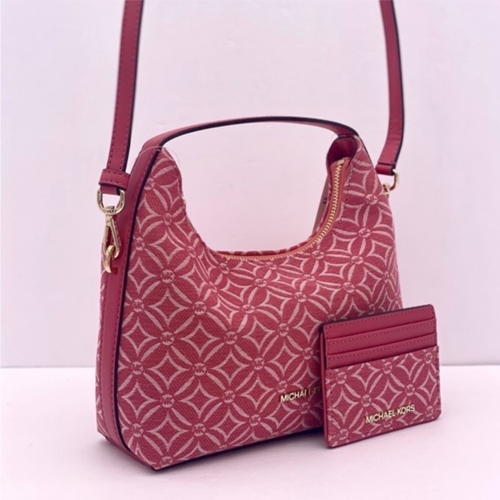 Michael Kors Ember Small Messenger Shoulder Crossbody Bag and Card Holder Set